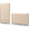 Ensemble de meubles de rangement beige