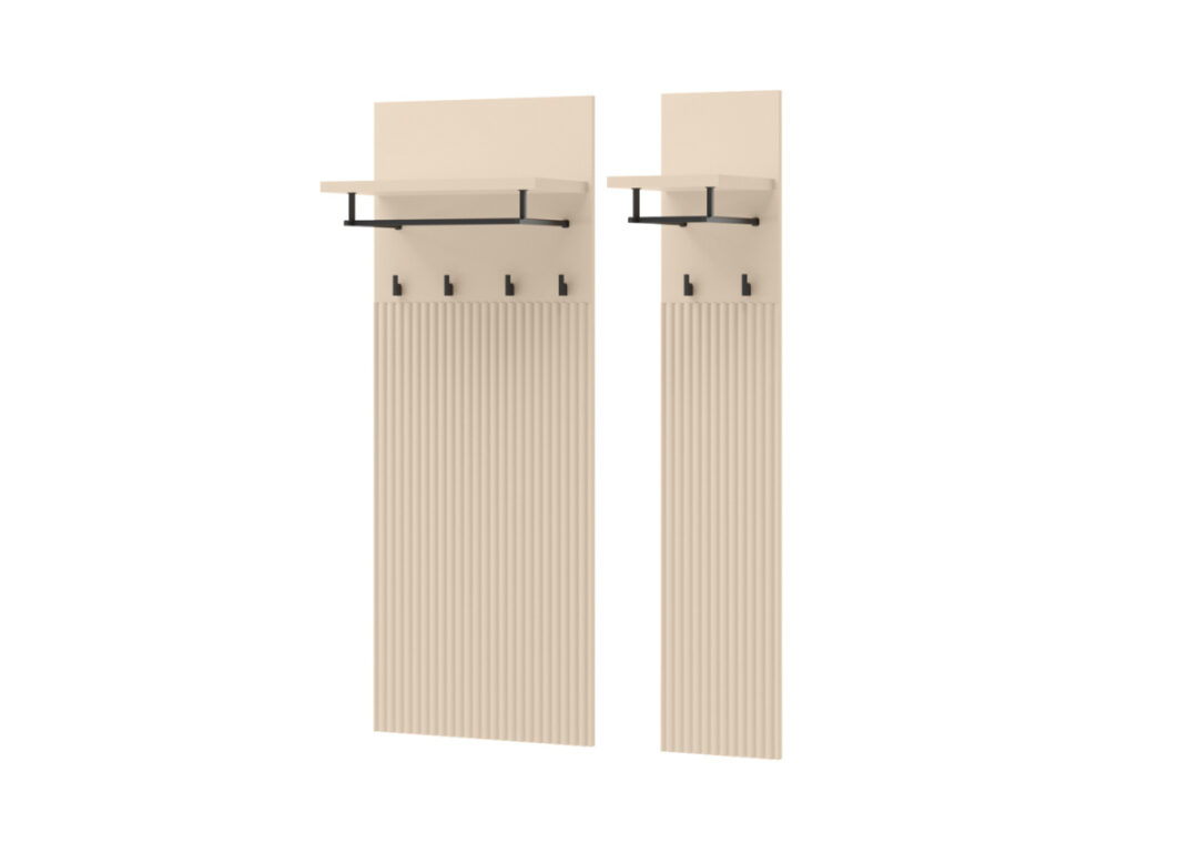 Portes-manteaux beiges pour entrée