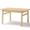 Table de salle à manger extensible en bois de chêne clair