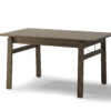 Table de salle à manger extensible en bois de chêne foncé - Chêne foncé