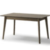 Table de repas rectangulaire extensible marron foncé