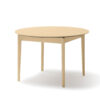 Table ronde extensible en bois de chêne clair - Chêne clair