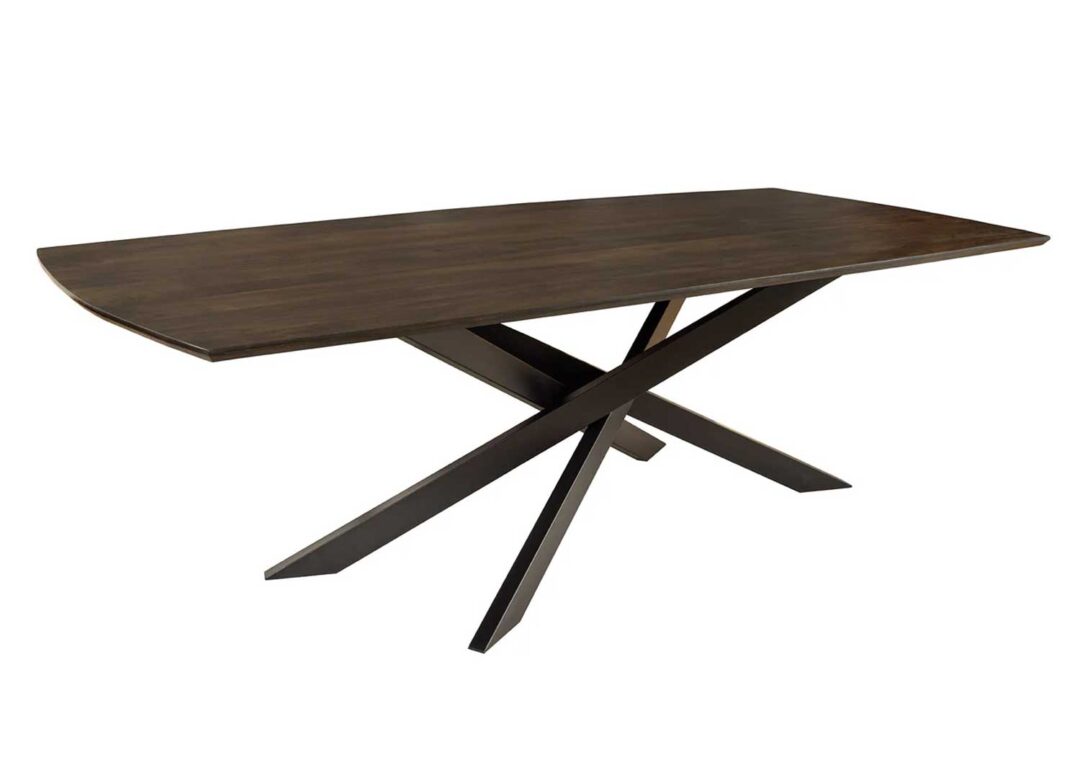 Table de salle à manger 220cm bois de manguier foncé