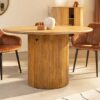 Table à manger ronde 120 cm avec rangement