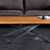 Table basse 110 cm bois d'acacia massif