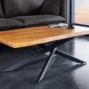 Table basse 110 cm bois d'acacia massif