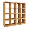 Bibliothèque en bois de manguier massif 16 comartiments