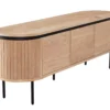 Meuble tv 160 cm bois clair 3 portes