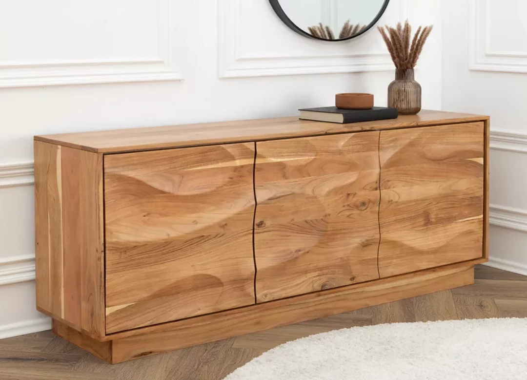 Buffet en bois massif sculpté 160 cm