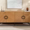 Buffet en bois plaqué chêne de 180 cm