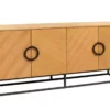 Buffet en bois plaqué chêne de 180 cm