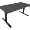 Bureau 140 cm relevable gris anthracite