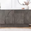 Buffet 170cm en bois de manguier décor 3d
