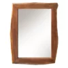 Miroir mural en bois d'acacia massif 100cm