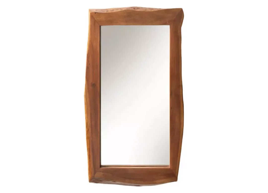 Miroir rectangulaire en bois d'acacia massif 160cm de haut
