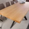 Table à manger en bois aspect chêne 200cm