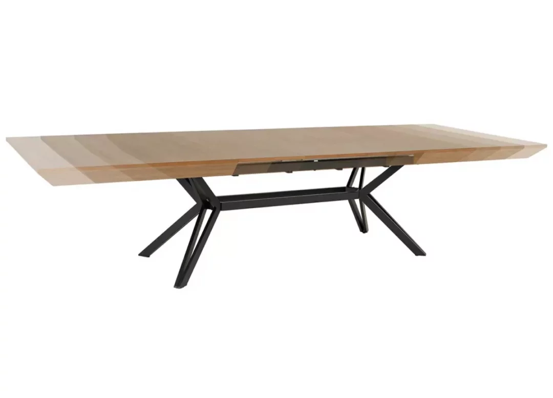 Table à manger extensible 200-320 cm en bois de noyer