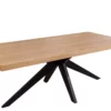 Table à manger en bois aspect chêne 200cm