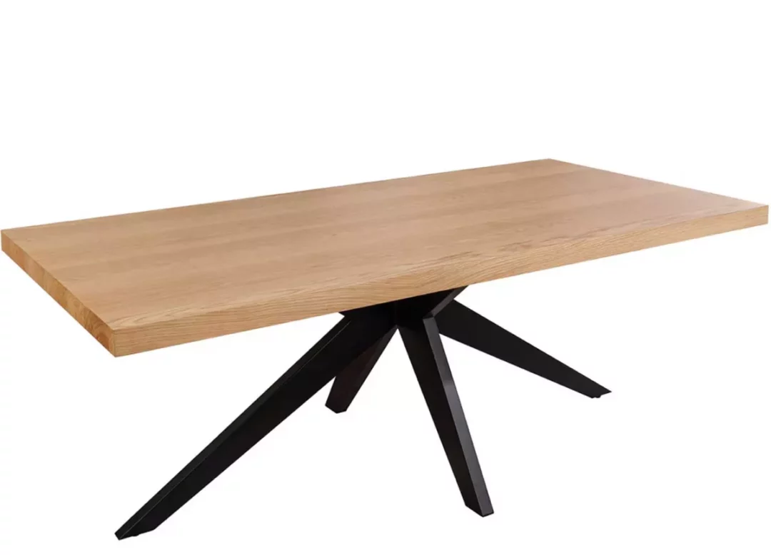 Table à manger en bois aspect chêne 200cm