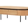 Table basse 120 cm bois plaqué de chêne