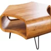 Table basse 70 cm en bois d'acacia massif