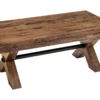 Table basse rectangulaire en bois de pin 110 cm