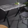 Table de bar en bois grisé 120 cm