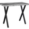 Table de bar en bois grisé 120 cm