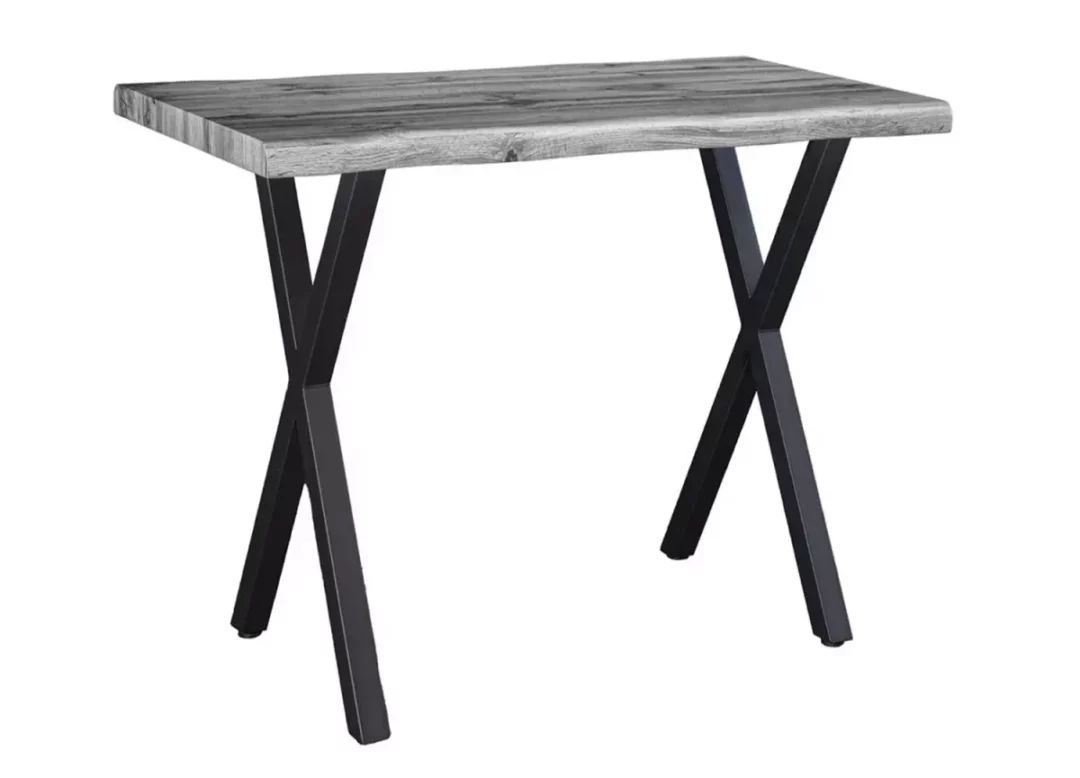 Table de bar en bois grisé 120 cm