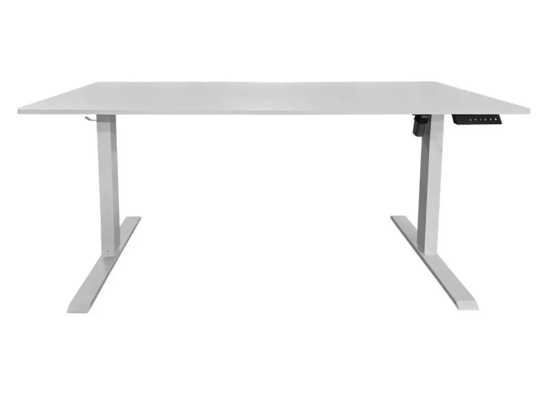 Bureau blanc 140cm relevable