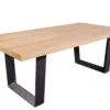 Table à manger rectangulaire aspect bois de 210 cm