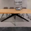 Table à manger en bois aspect chêne 200cm