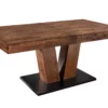Table de repas extensible en bois de pin massif 160-200 cm