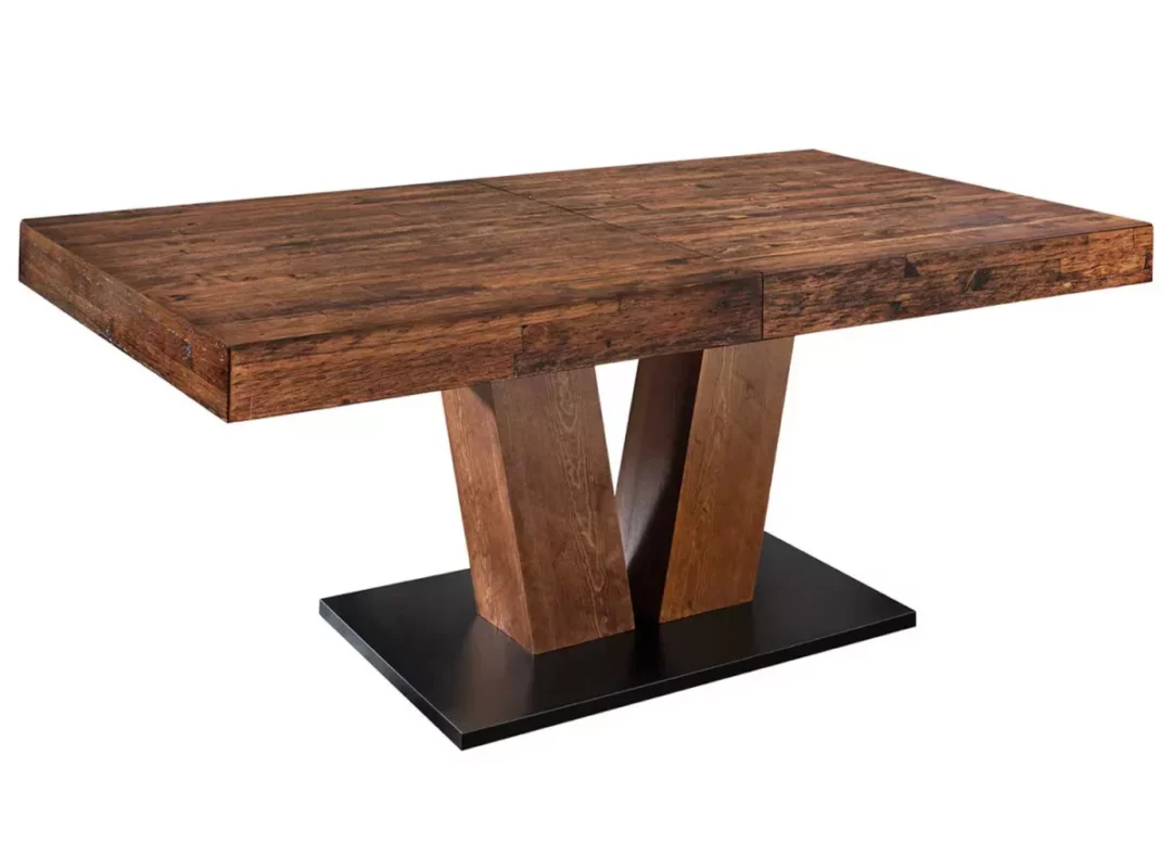 Table de repas extensible en bois de pin massif 160-200 cm