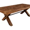 Table à manger en bois de pin de 210 cm rectangulaire