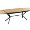 Table à manger extensible aspect bois de chêne 180-270 cm