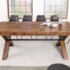 Table à manger en bois de pin de 210 cm rectangulaire