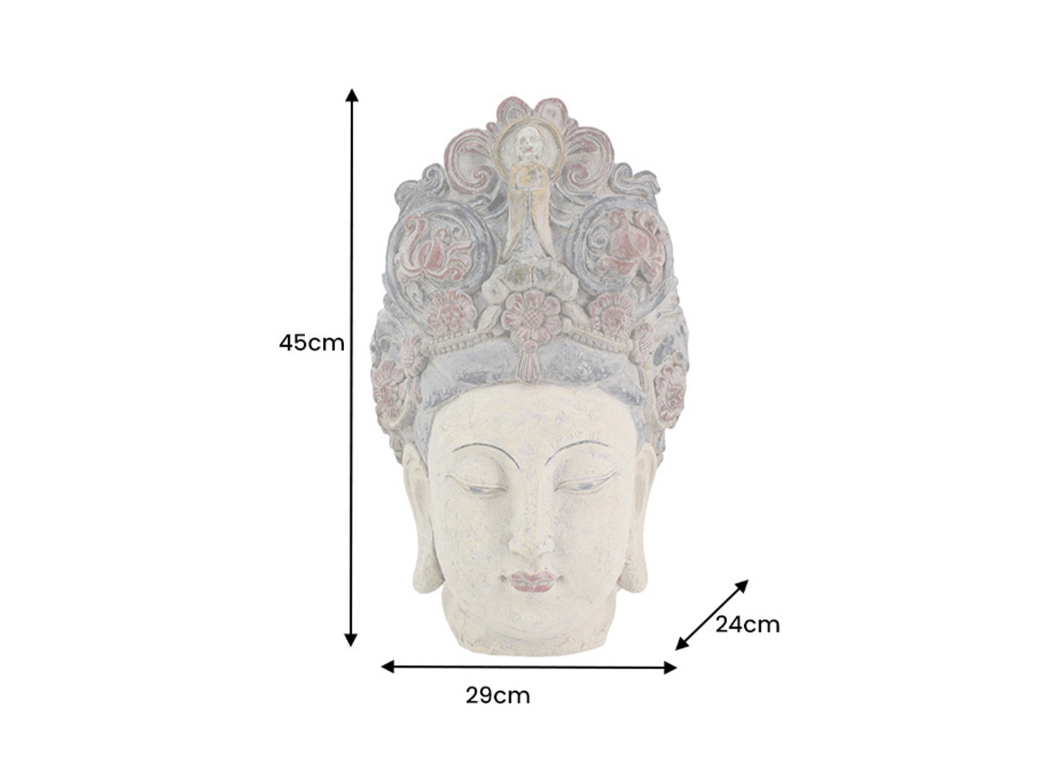 Dimensions de l'objet déco spirituel