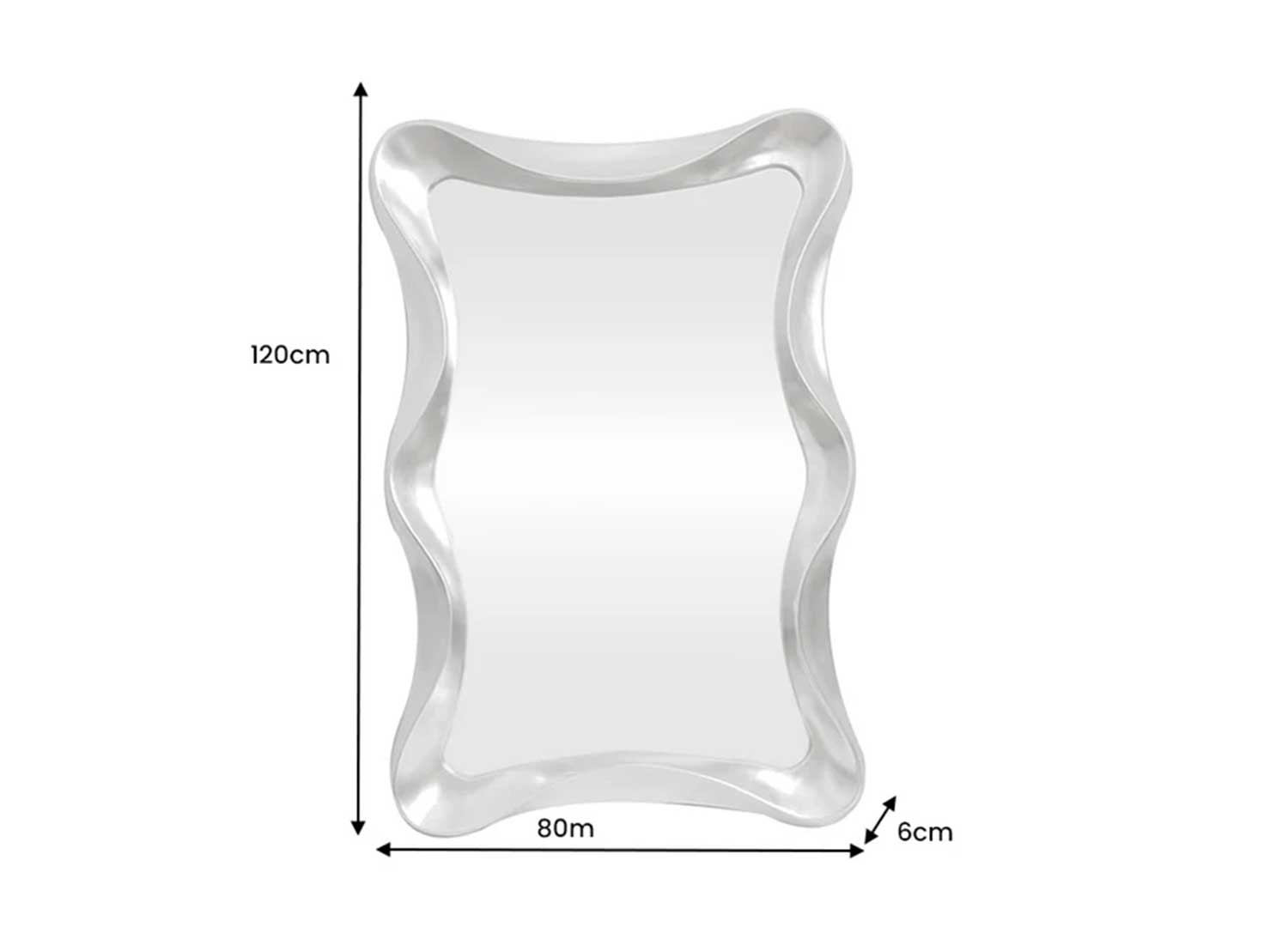 Dimensions du grand miroir