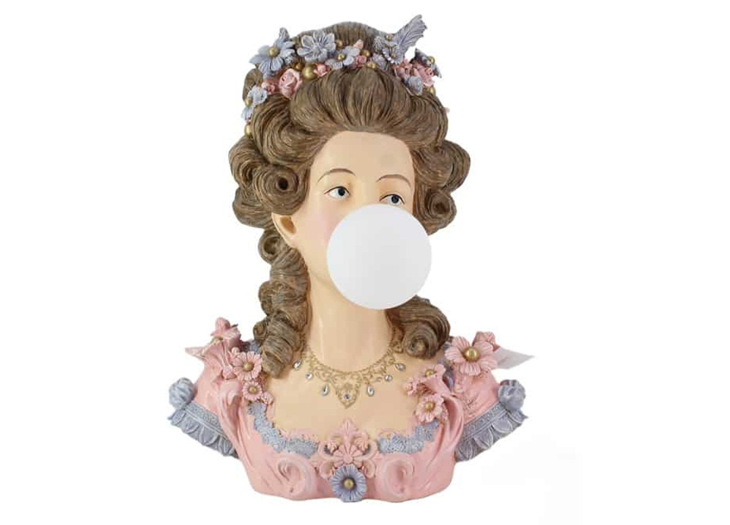 lampe buste rococo moderne