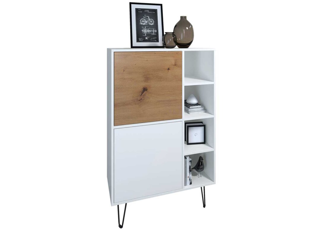 Commode moderne 2 portes et 4 niches