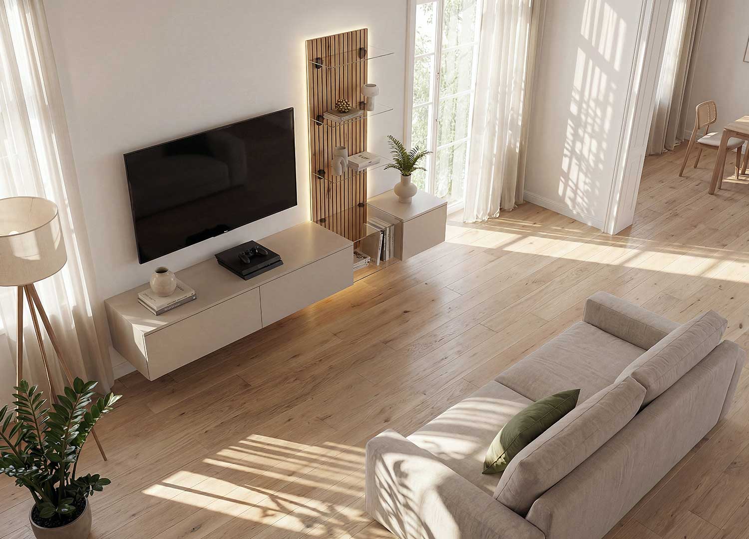 meuble tv mural salon