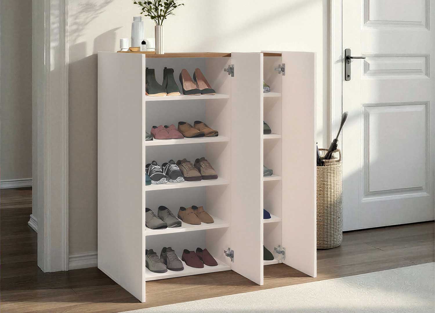 rangement chaussures entrée