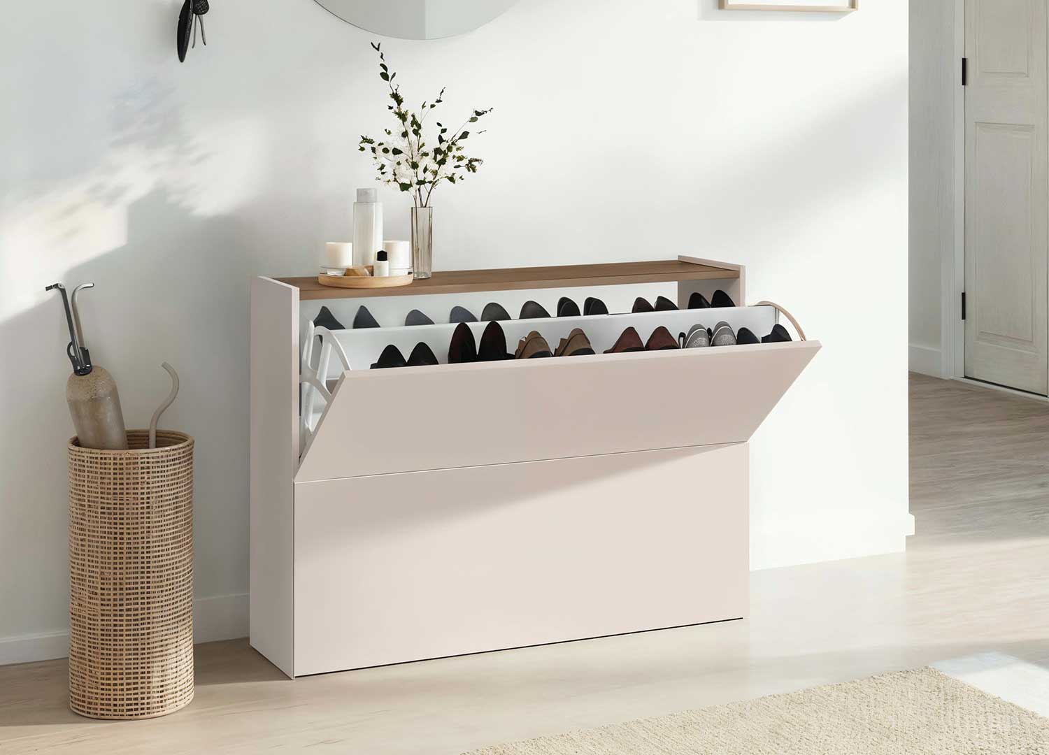 meuble à chaussures suspendu 103 cm