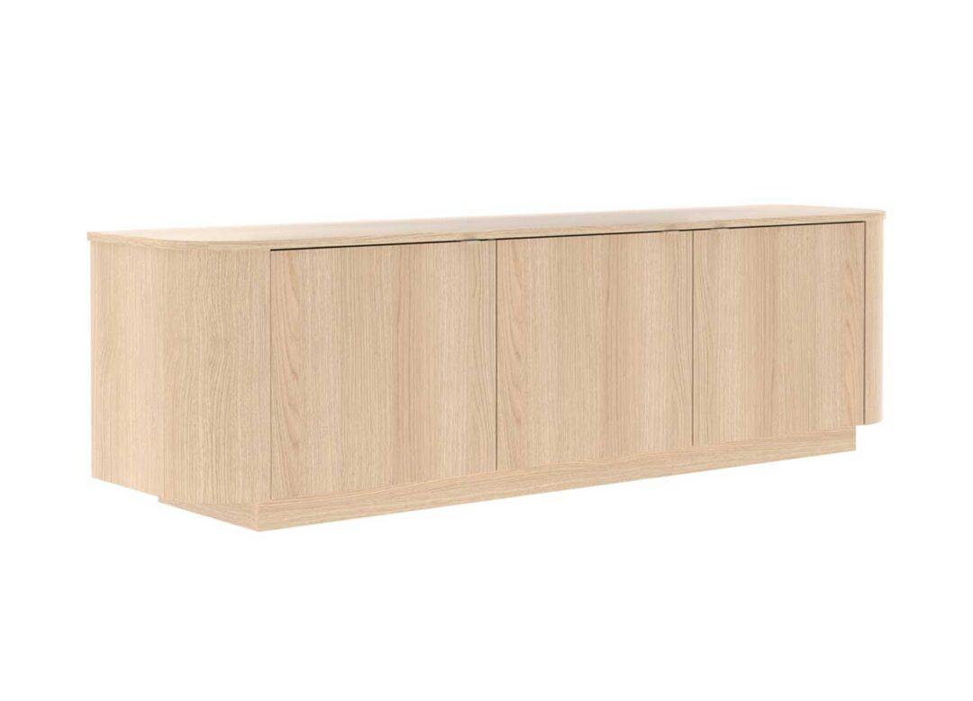 meuble tv design bois chêne naturel