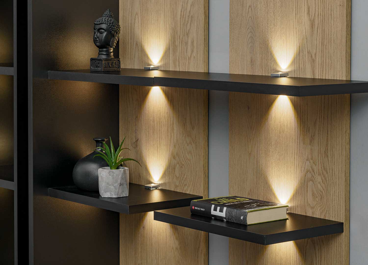 Panneaux muraux à led