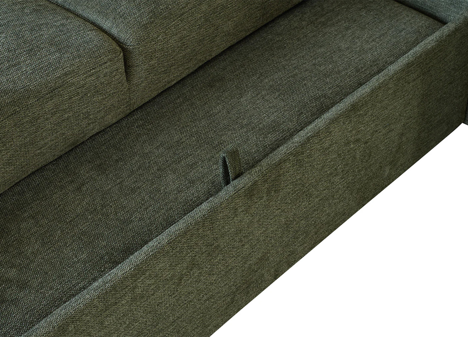 Sangle de traction pour ouvrir le couchage du canapé convertible MALO vert