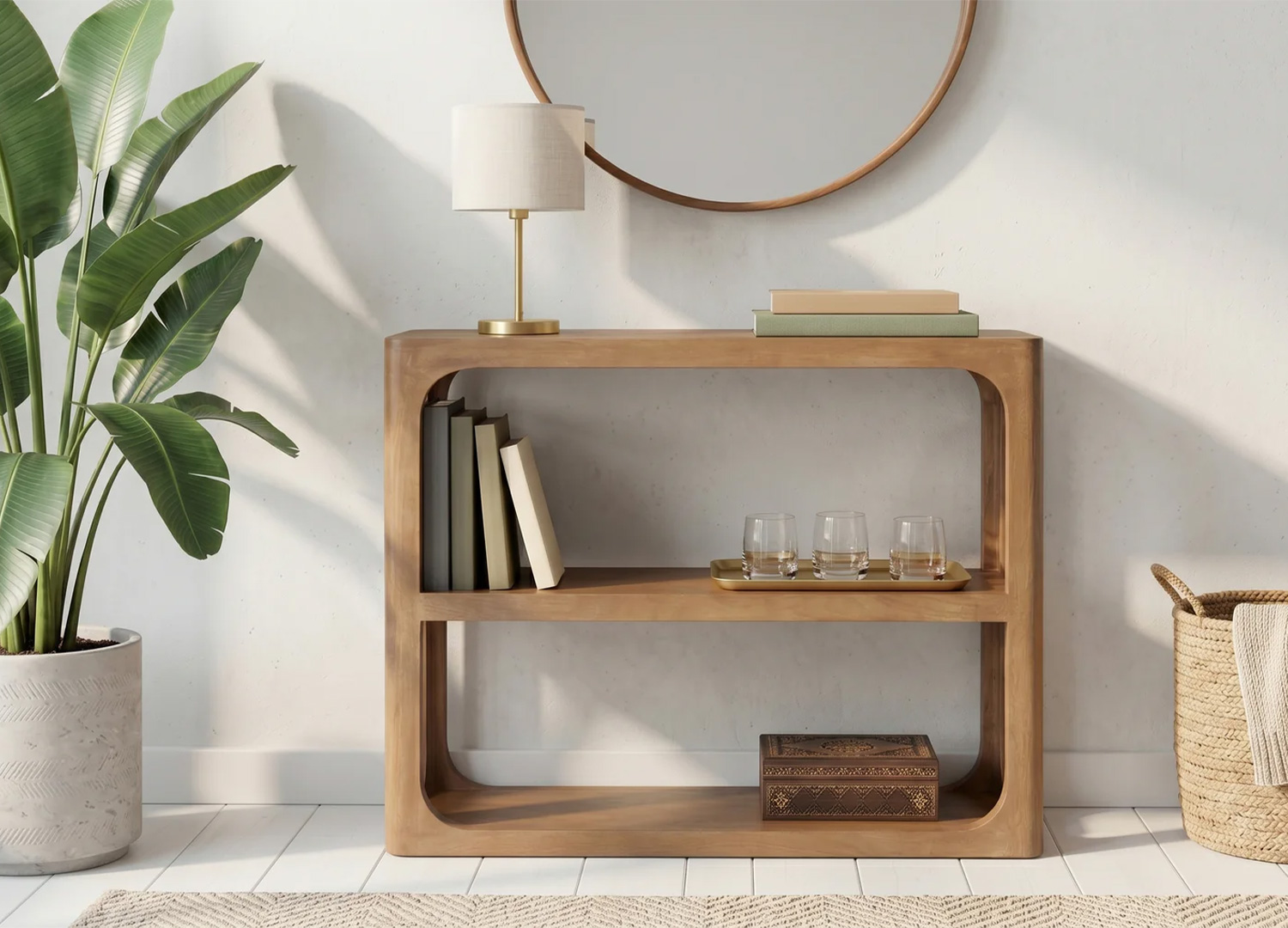 Meuble console moderne 90 cm
