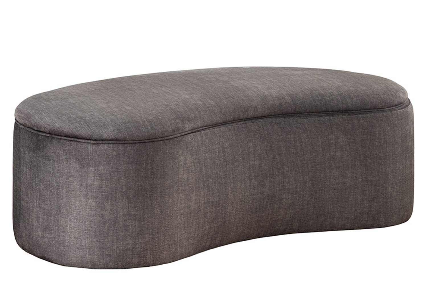 Dimensions de la banquette coffre SOLANE gris graphite 120 x 40 x 40 à 50 cm