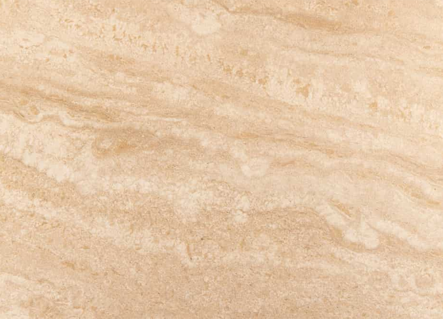 Texture minérale effet travertin du plateau céramique de la table ÉLIORA